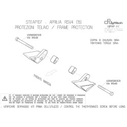 Tamponi paratelaio Lightech per Aprilia RSV4 / APRC / RF / RR 15-17 Tamponi paratelaio Lightech per Aprilia RSV4 / APRC / RF / RR 15-17