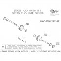 Tamponi paratelaio Lightech per Honda CBR 1000 RR 08-16 Tamponi paratelaio Lightech per Honda CBR 1000 RR 08-16