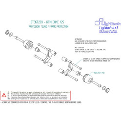 Tamponi paratelaio Lightech per KTM Duke 125 / 390 17-18 Tamponi paratelaio Lightech per KTM Duke 125 / 390 17-18