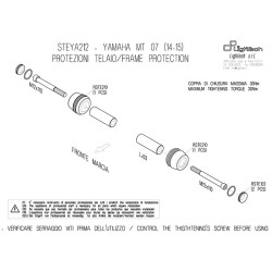 Tamponi paratelaio Lightech per Yamaha MT-07 Tamponi paratelaio Lightech per Yamaha MT-07