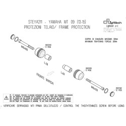 Tamponi paratelaio Lightech per Yamaha MT-09 / Tracer / XSR 900 13-16 Tamponi paratelaio Lightech per Yamaha MT-09 / Tracer / XSR 900 13-16