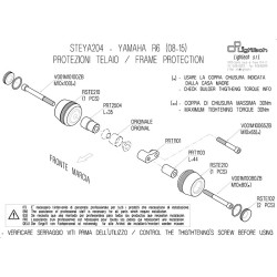 Tamponi paratelaio Lightech per Yamaha R6 08-16 Tamponi paratelaio Lightech per Yamaha R6 08-16
