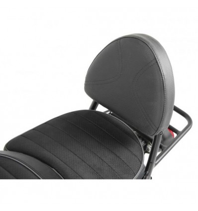 Schienalino cromato Hepco & Becker con portapacchi per Moto Guzzi V9 Bobber