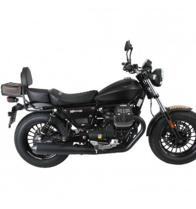 Schienalino cromato Hepco & Becker con portapacchi per Moto Guzzi V9 Bobber