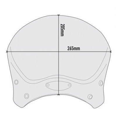 Cupolino Givi 100ALB Cafe Racer per Benell Leoncino 500 Cupolino Givi 100ALB Cafe Racer per Benell Leoncino 500