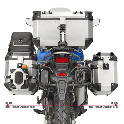 Portavaligie laterale Givi PL1161CAM Trekker Outback per Honda CRF 1000L Africa Twin Portavaligie laterale Givi PL1161CAM Trekker Outback per Honda CRF 1000L Africa Twin