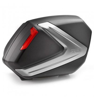 Borse laterali Givi Monokey Side 37 litri nere con catadiottri rossi Borse laterali Givi Monokey Side 37 litri nere con catadiottri rossi