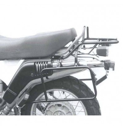 Portapacchi e telai laterali Hepco & Becker cromati per BMW R80 GS Paris Dakar fino 1988