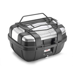 Portapacchi Givi E142 in metallo nero specifico per bauli Givi Trekker 52 Portapacchi Givi E142 in metallo nero specifico per bauli Givi Trekker 52