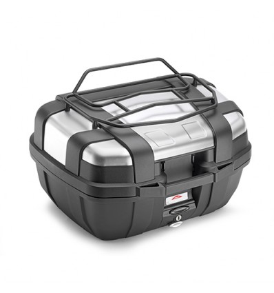 Portapacchi Givi E142 in metallo nero specifico per bauli Givi Trekker 52