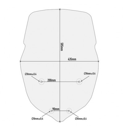 Cupolino Givi D6413S trasparente per Triumph Tiger 800 XC/XR 2018 Cupolino Givi D6413S trasparente per Triumph Tiger 800 XC/XR 2018