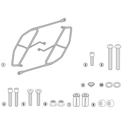 Telaietti Givi per borse laterali Easylock o borse morbide su Yamaha MT-07 dal 2018 Telaietti Givi per borse laterali Easylock o borse morbide su Yamaha MT-07 dal 2018
