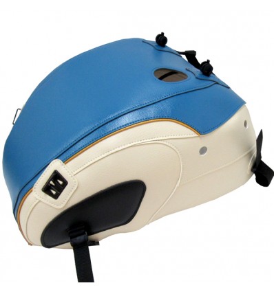 Copriserbatoio Bagster per Triumph Bonneville T100 dal 2017 crema, blu e oro