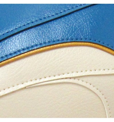 Copriserbatoio Bagster per Triumph Bonneville T100 dal 2017 crema, blu e oro Copriserbatoio Bagster per Triumph Bonneville T100 dal 2017 crema, blu e oro