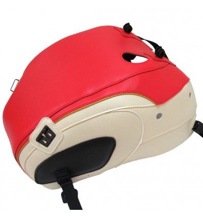 Copriserbatoio Bagster per Triumph Bonneville T100 dal 2017 crema, rosso e oro