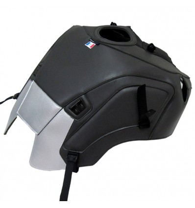 Copriserbatoio Bagster per Honda CB 1000R dal 2018 in similpelle nero opaco e argento