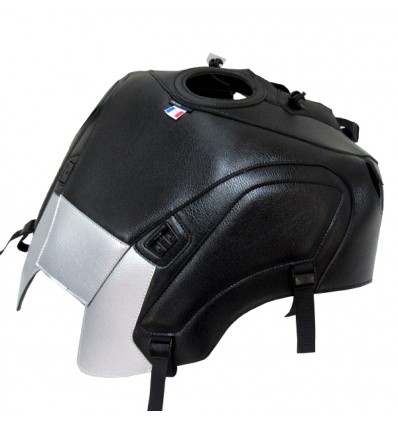 Copriserbatoio Bagster per Honda CB 1000R dal 2018 in similpelle nero e argento