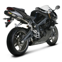 Marmitta Akrapovic Slip On Titanio omologata per Triumph Daytona 675/R 06-12 Marmitta Akrapovic Slip On Titanio omologata per Triumph Daytona 675/R 06-12
