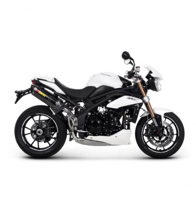 Coppia di marmitte Akrapovic Slip On Carbonio omologate per Triumph Speed Triple/R 1050 11-15 Coppia di marmitte Akrapovic Slip On Carbonio omologate per Triumph Speed Triple/R 1050 11-15