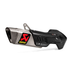 Marmitta Akrapovic Slip On Titanio omologata per Ducati Multistrada 1260 S 2018