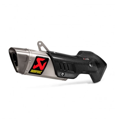 Marmitta Akrapovic Slip On Titanio omologata per Ducati Multistrada 1260 S 2018