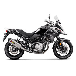 Marmitta Akrapovic acciaio inox linea Racing non omologata per Suzuki V-Strom 650 17-18 Marmitta Akrapovic acciaio inox linea Racing non omologata per Suzuki V-Strom 650 17-18
