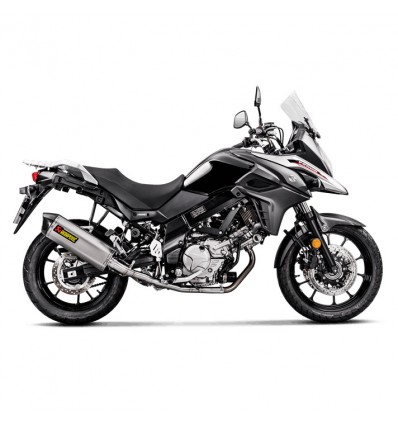 Marmitta Akrapovic acciaio inox linea Racing non omologata per Suzuki V-Strom 650 17-18 Marmitta Akrapovic acciaio inox linea Racing non omologata per Suzuki V-Strom 650 17-18