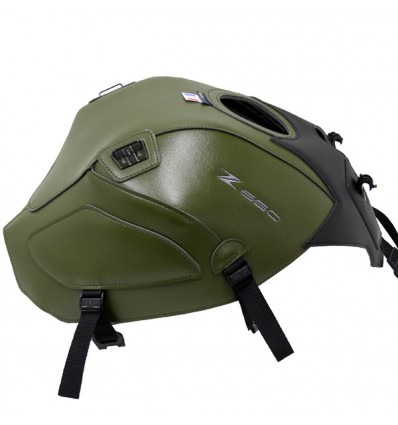 Copriserbatoio Bagster per Kawasaki Z650 verde militare e nero opaco
