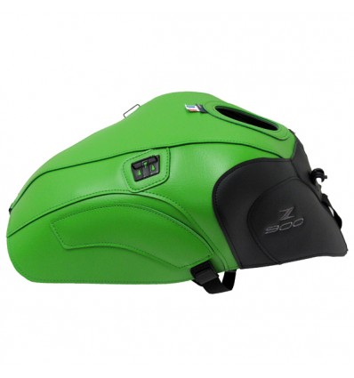 Copriserbatoio Bagster per Kawasaki Z900 in similpelle verde e nero