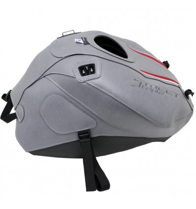 Copriserbatoio Bagster per Triumph Street Triple 675R dal 2013 grigio, nero e rosso Copriserbatoio Bagster per Triumph Street Triple 675R dal 2013 grigio, nero e rosso