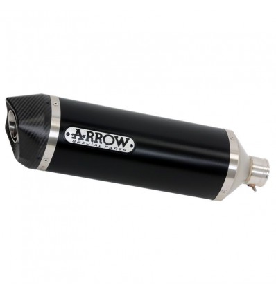 Terminale Arrow Race-Tech alluminio dark fondello carbonio per Kawasaki Ninja 400 2018