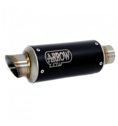 Terminale Arrow GP2 Nichrom "Dark" per Kawasaki Ninja 400 2018