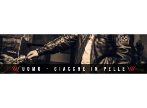 Uomo giacche da moto in pelle