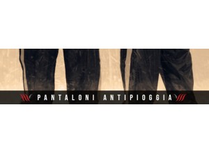 Pantaloni antipioggia impermeabili da moto