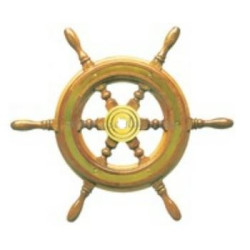 Ruota timone in legno stile classico 37 cm