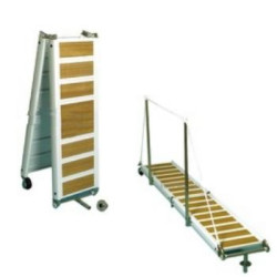 Passerella pieghevole In lega leggera verniciata bianca