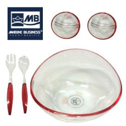 Insalatiera con coppia di ciotoline e posate Marine Business