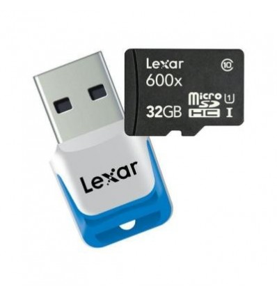 Scheda di memoria MicroSD 600x Lexar da 32GB classe 10 Scheda di memoria MicroSD 600x Lexar da 32GB classe 10