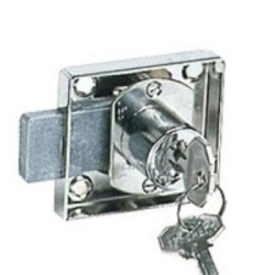 Serratura in ottone cromato