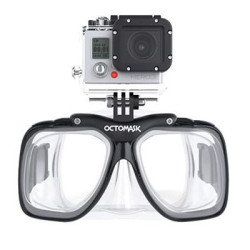 Maschera da sub e snorkeling Octomask predisposta GoPro
