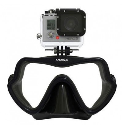 Maschera da sub e snorkeling Octomask predisposta GoPro