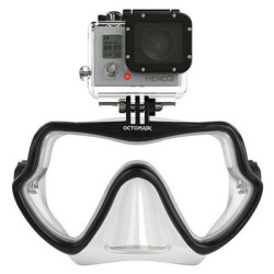 Maschera da sub e snorkeling Octomask predisposta GoPro