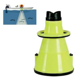 Batiscopio guardafondo smontabile con illuminazione a L