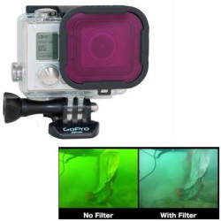 Filtro PolarPro Aqua3+ magenta in vetro per GoPro Hero3