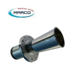 Tromba d'epoca cromata 12v