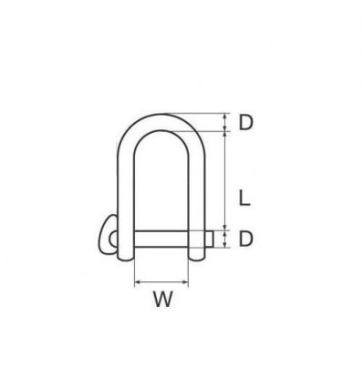 Grillo lungo 5 mm in acciaio inox Grillo lungo 5 mm in acciaio inox