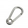 Moschettone standard occhiellato 5 mm acciaio inox AISI 316 Moschettone standard occhiellato 5 mm acciaio inox AISI 316
