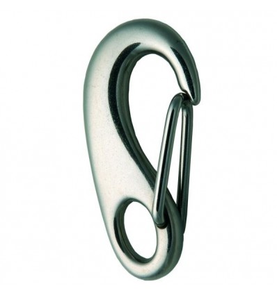 Moschettone inox 50 mm con apertura a molla Moschettone inox 50 mm con apertura a molla