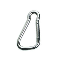 Moschettone inox 6 mm a grande apertura Moschettone inox 6 mm a grande apertura