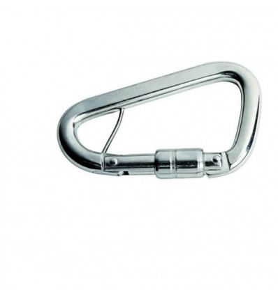 Moschettone acciaio inox per cinture di sicurezza Moschettone acciaio inox per cinture di sicurezza